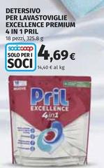 Pril - Detersivo Per Lavastoviglie Excellence Premium 4 In 1