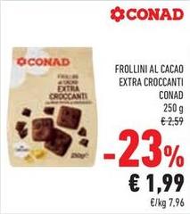 Conad - Frollini Al Cacao Extra Croccanti