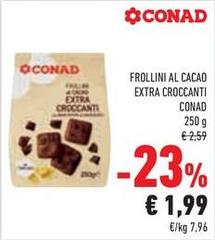 Conad - Frollini Al Cacao Extra Croccanti