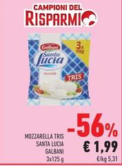 Galbani - Mozzarella Tris Santa Lucia