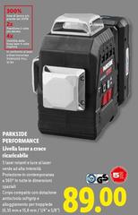 Parkside Performance - Livella Laser A Croce Ricaricabile