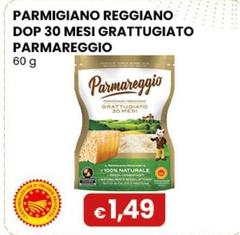 Parmareggio - Parmigiano Reggiano DOP 30 Mesi Grattugiato 60 G
