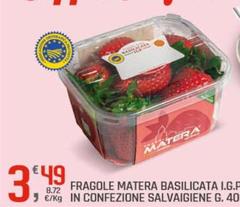 Fragole Matera Basilicata I.G.P. In Confezione Salvaigiene