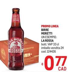 Birre Moretti Un Esempio: La Rossa