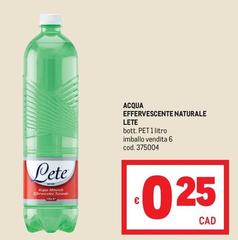 Lete - Acqua Effervescente Naturale