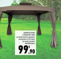 Pali - Gazebo In Acciaio E Poliestere
