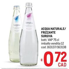 Acqua Naturale/Frizzante