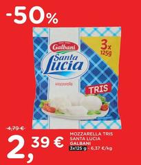Galbani - Mozzarella Tris Santa Lucia