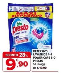Bio Presto - Detersivo Lavatrice 4+1 Power Caps