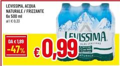 Levissima - Acqua Naturale/Frizzante