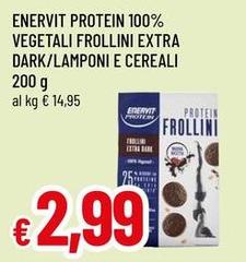 Enervit - Protein 100% Vegetali Frollini Extra Dark