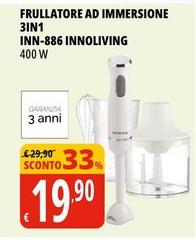 Innoliving - Frullatore Ad Immersione 3in 1 Inn-886