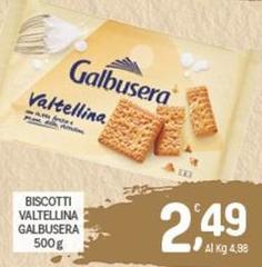Galbusera - Biscotti Valtellina