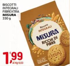 Misura - Biscotti Integrali Fibrextra
