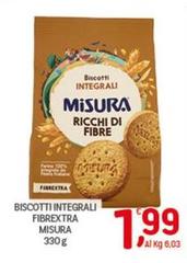 Misura - Biscotti Integrali Fibrextra