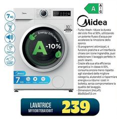 Midea - Lavatrice MF110W70BA10WIT