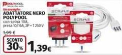 Poly pool - Adattatore Nero Polypool