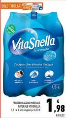 Vitasnella - Fardello Acqua Minerale Naturale