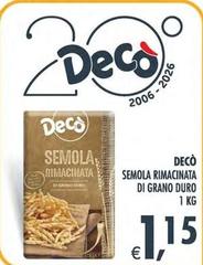 Deco - Semola Rimacinata Di Grano Duro