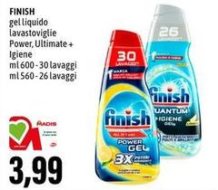 Finish - Gel Liquido Lavastoviglie Power
