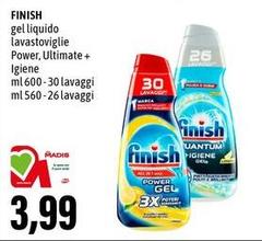 Finish - Gel Liquido Lavastoviglie Power
