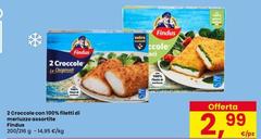 Findus - 2 Croccole Con 100% Filetti Di Merluzzo Assortiti