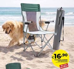 Poltrona Camping Con Braccioli