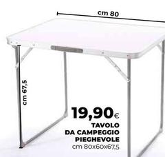 Tavolo Da Campeggio Pieghevole
