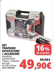 Kombo - Set Trapano Avvitatore + Accessori