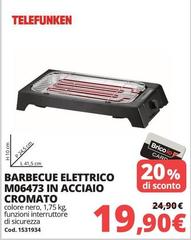 Telefunken - Barbecue Elettrico M06473 In Acciaio