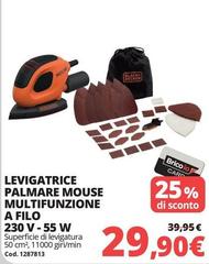 Levigatrice Palmare Mouse Multifunzione A Filo 230 V-55 W