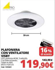 Plafoniera Con Ventilatore Visby