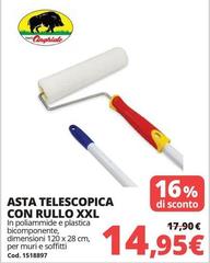 Cinghiale - ASTA TELESCOPICA CON RULLLO XXL