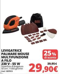Levigatrice Palmare Mouse Multifunzione A Filo 230 V-55 W