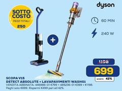Dyson - Scopa V15 Detect Absolute + Lavapavimenti Wash61
