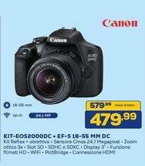 Canon - KIT-EOS2000DC + EF-S 18+55 Mm DC