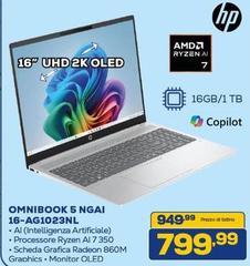 HP - Omnibook 5 Ngai 16-ag1023NL