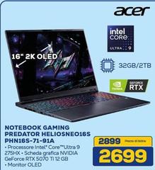 Acer - Notebook Gaming Predator Heliosneo16s Phn16s-71-91a