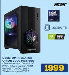 Acer - Predator Orion 3000 Po3-665