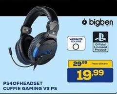 Bigben interactive - Ps40fheadset Cuffie Gaming V3 Ps