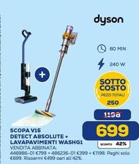 Dyson - Scopa V15 Detect Absolute + Lavapavimenti Washg 1
