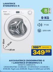 Caney - EY291DW4/1-5 Lavatrice Caricamento Frontale 7 Kg 1200 Giri/min Bianco