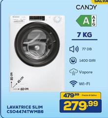 Candy - Lavatrice Slim CSO4474TWMB6