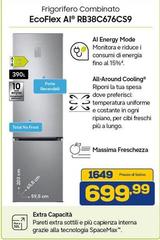 Samsung - Frigorifero Combinato EcoFlex AI RB38C676CS9