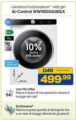 Samsung - WW90DG6U85LK Lavatrice Caricamento frontale 9 kg A Bianco