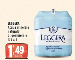 Leggera - Acqua Minerale Naturale Oligominerale