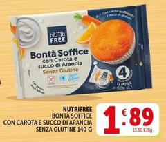 Nutrifree - Bontà Soffice Con Carota E Succo Di Arancia Senza Glutine