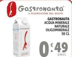 Gastronauta - Acqua Minerale Naturale Oligominerale