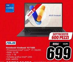 Asus - Notebook Vivobook 16 F1605