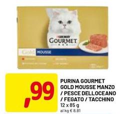 Purina - Gold Mousse Manzo / Pesce Delloceano / Fegato / Tacchino